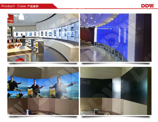 65 "Kavisli Video Duvar 500 Nits 1080 p Yüksek Çözünürlüklü 3.5mm Snarrow Bezel DDW-LW650HN11