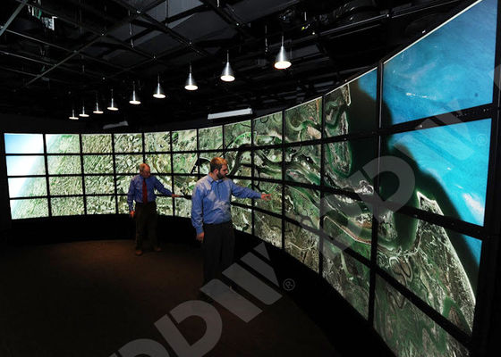 Led Arka Işık Kavisli Video Ekranı 500 Nits Yüzey Parlama Önleyici LG İnce Çerçeve Monitör