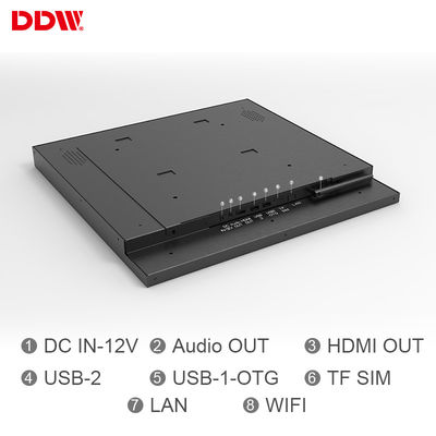 Süpermarket için 22 inç Yüksek Çözünürlüklü Kare Ekran Lcd Dijital Tabela Reklam Monitörü