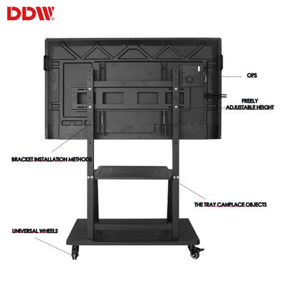 65 İnç Ekran İnteraktif Beyaz Tahta 20 puan IR çoklu dokunmatik LCD interaktif beyaz tahta