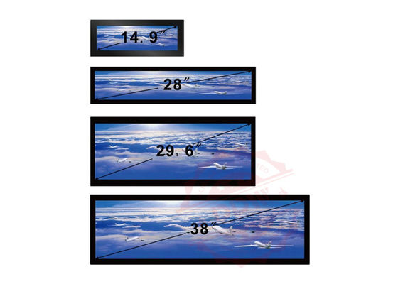 38 inç duvara montaj FHD streç bar lcd ekran ile ultra geniş lcd panel