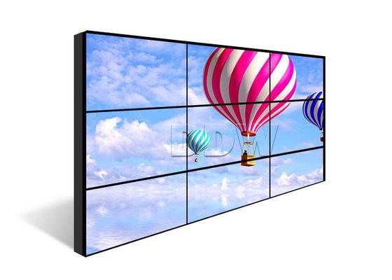 Süper ince çerçeve LG 3x3 video duvar tv ekranlar panel çözünürlüğü 1920x1080