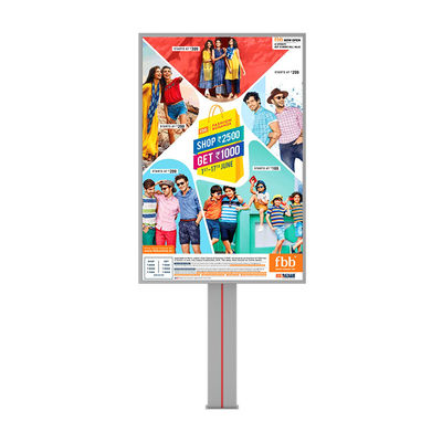 Reklam için yüksek kaliteli tasarım 8000nits su geçirmez IP65 p6 çelik açık hava reklam panoları