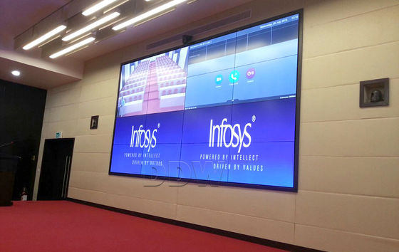 55 inç kavisli video duvar LG 1920x1080 yüksek çözünürlük 3.5mm dikişsiz çerçeve kavisli tv 500 nits DDW-LW550HN11