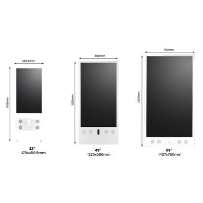 Etkili Reklam Çözümleri için 43 inç Dışarı Dijital Tabela Taşınabilir ve Pille Güçlendirilmiş