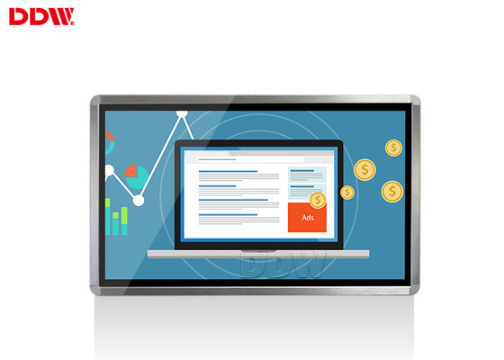 32 inç Duvara Monte Reklam Ekranı Totem / Yatay Çok Noktalı Dokunmatik Ekran