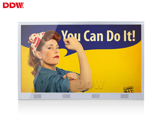 Kapalı Lcd Duvar Tipi Reklam Görüntüleme 55 inç Yükseklik Çözünürlüklü Wifi MP4