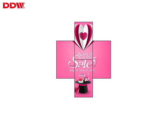 3,5 mm Çerçeve 55 "1080P 500 Nit Düzensiz Lcd Video Duvarı