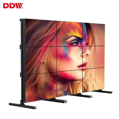 3,5 Mm 1920x1080 DDW LCD Video Duvar 49 inç Yüksek Parlaklık Ticari Sınıf