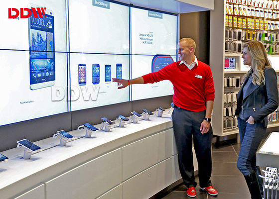 Hareket Sensörü 55 Etkileşimli Video Duvar HD Fiziksel Çözünürlük 1920 * 1080 LED Arka Işık