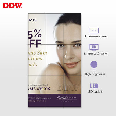 3,5 mm 1920 * 1080 Ticari Video Duvar 49 inç Parlama Önleyici 1.07GB Renklerle