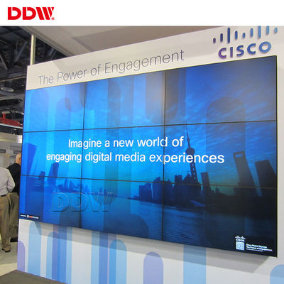 Polis Karakolu CCTV Video Duvar 49 inç Kapalı Yarı Açık 3.5mm Ultra Dar Çerçeve