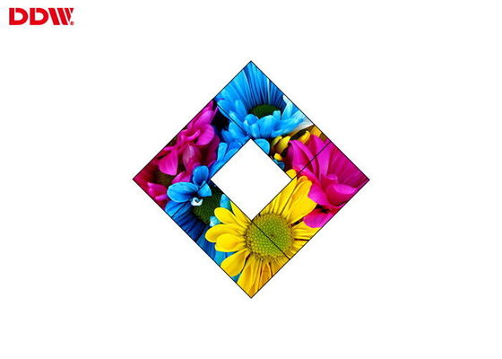 Dar Çerçeve Düzensiz Video Duvar 55 inç DID Teknolojisi Zengin Renk