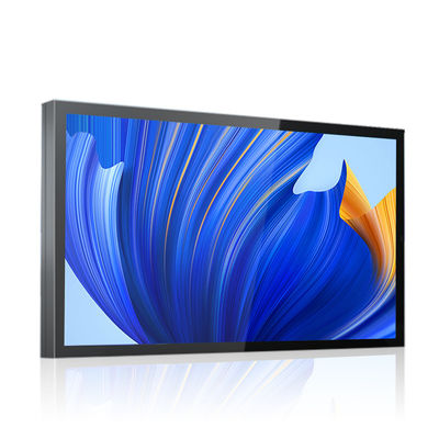 43 inç Dış Mekan Tamamen alüminyum Duvara Monte Yüksek Parlaklıkta Dijital Tabela