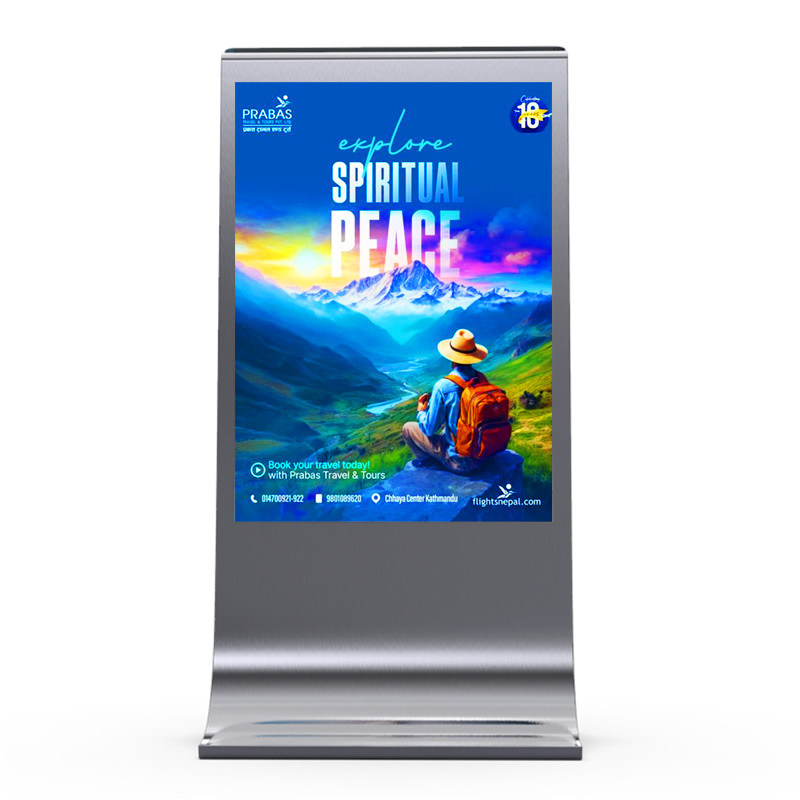 Kolay kurulum 8000nits P4 P5 P6 P8 P10 mupi dijital açık hava LED işaretleme ekranı dijital