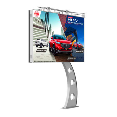 Yüksek parlaklık 8000nits IP65 p6 LED dijital çift taraflı ekran reklam panosu açık hava reklam led video duvarı