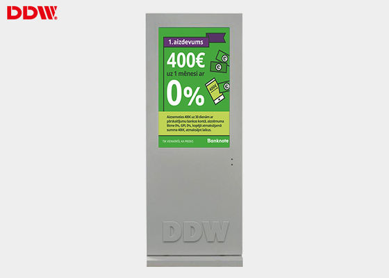 FCC / RoHS Dijital İşaret Ekranları Dijital İşaret Taşları 700Nits Parlaklık